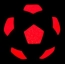 LED pelota de futbol con lllum
